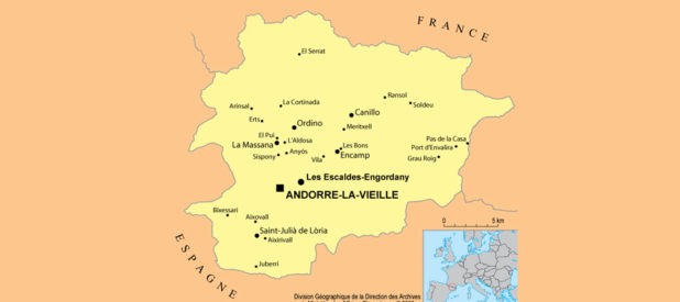 Andorre carte Andorre carte